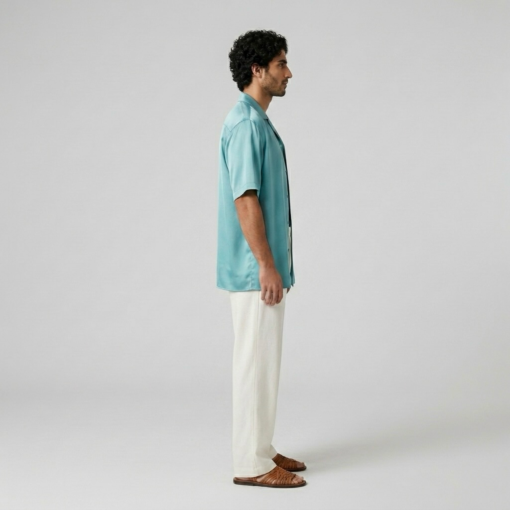Silky Camp-Collar Resort Shirt