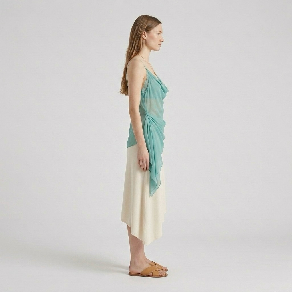 Lace-Edged Drape Cami