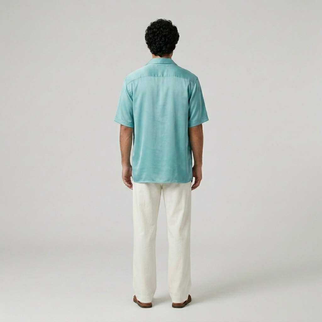 Silky Camp-Collar Resort Shirt