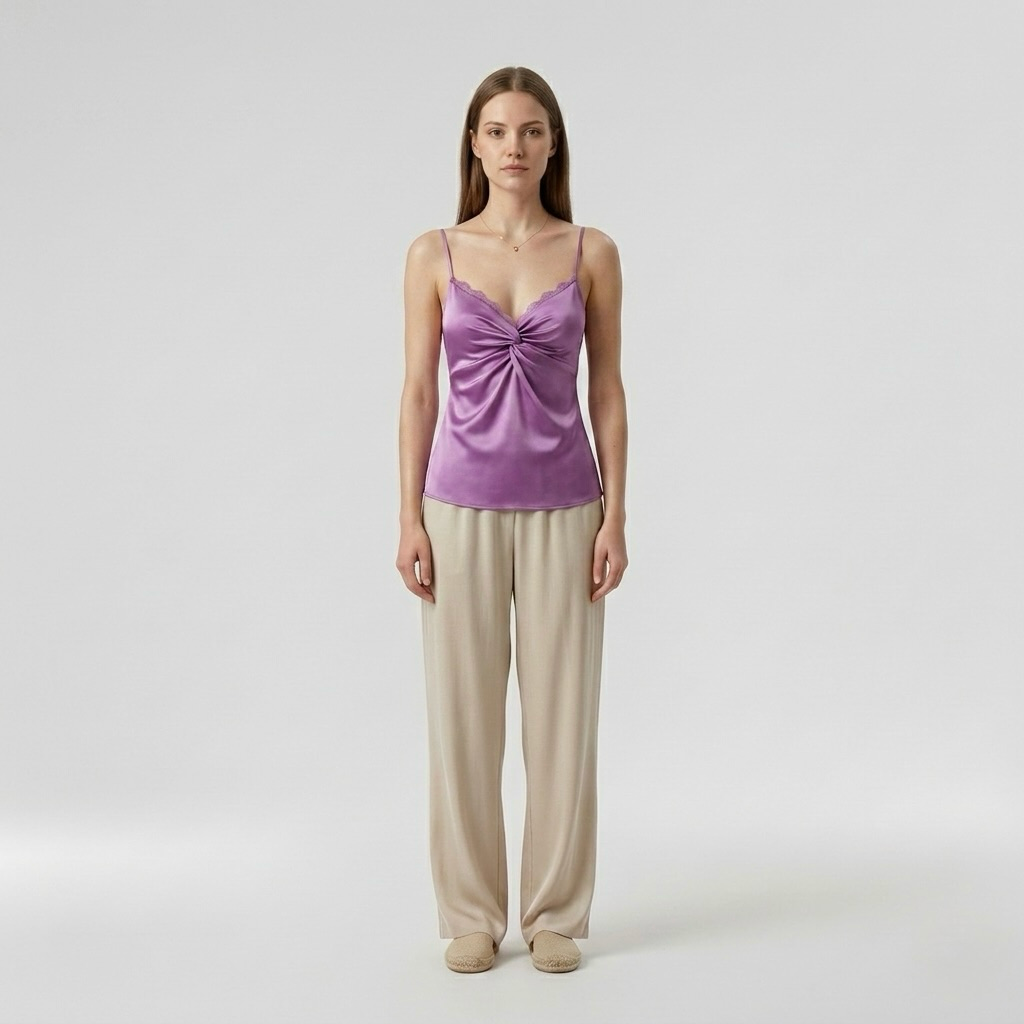 Satin Twist-Knot Cami