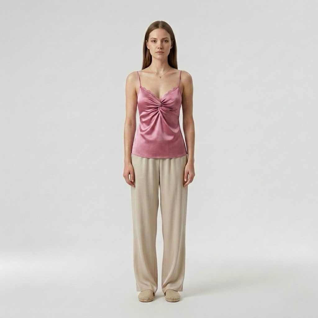 Satin Twist-Knot Cami