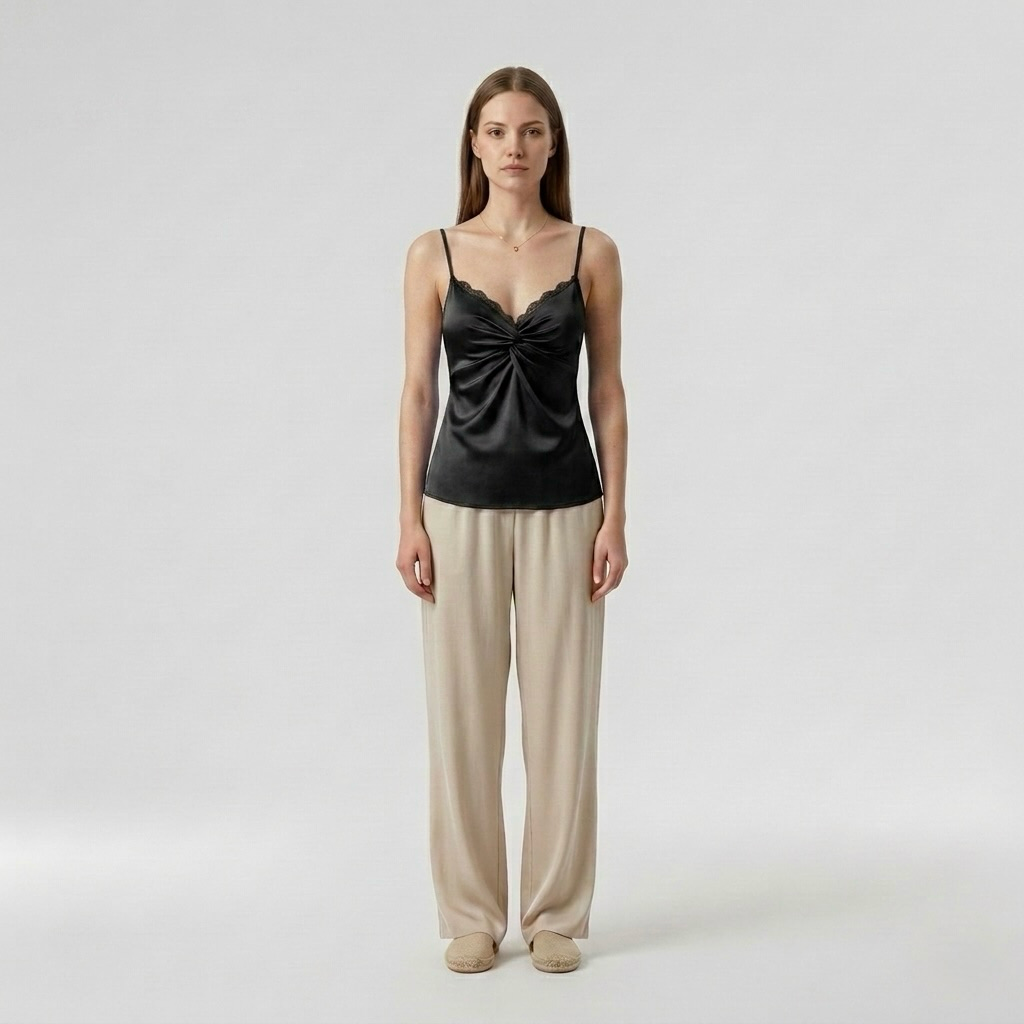 Satin Twist-Knot Cami