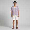 Openwork Geo Camp Shirt