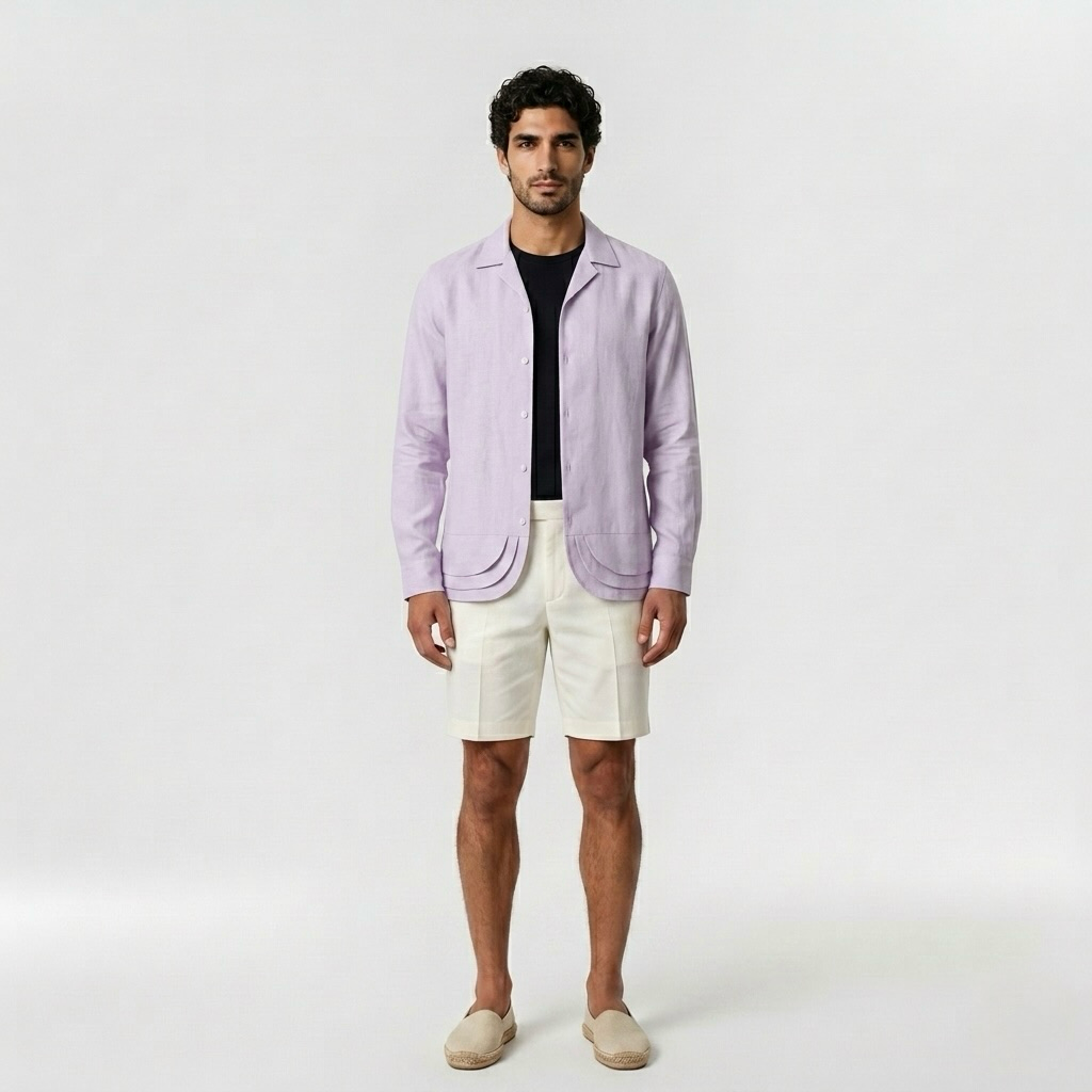 Riviera Stripe Camp Shirt