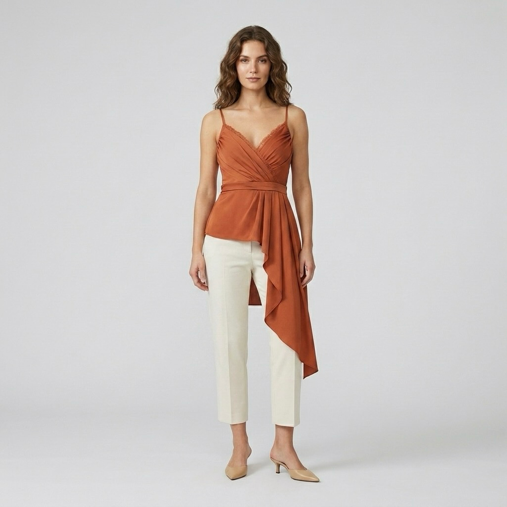 Wrap-Front Sash Cami