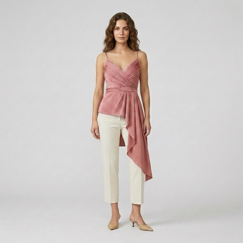 Wrap-Front Sash Cami