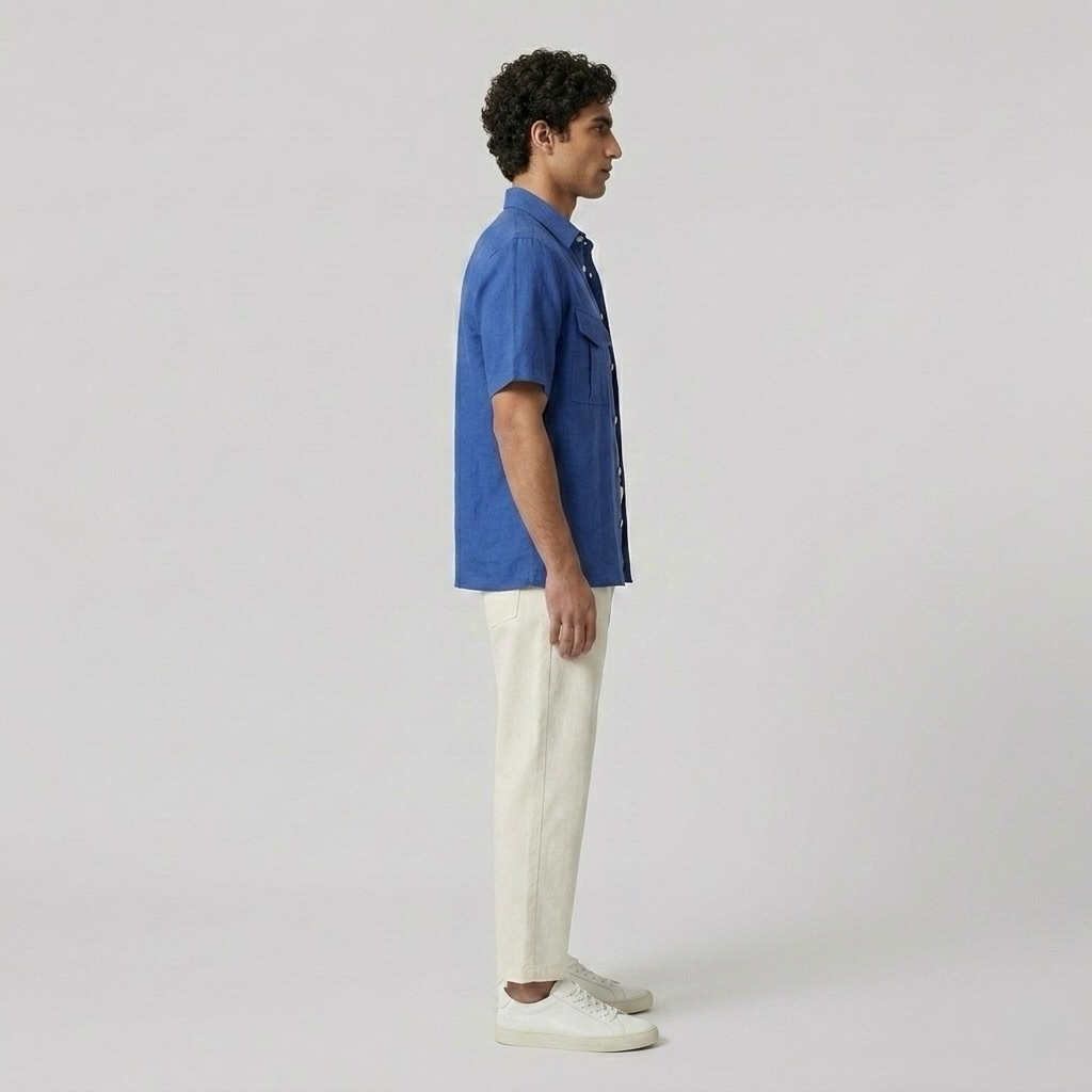 Relaxed Linen-Blend Shirt
