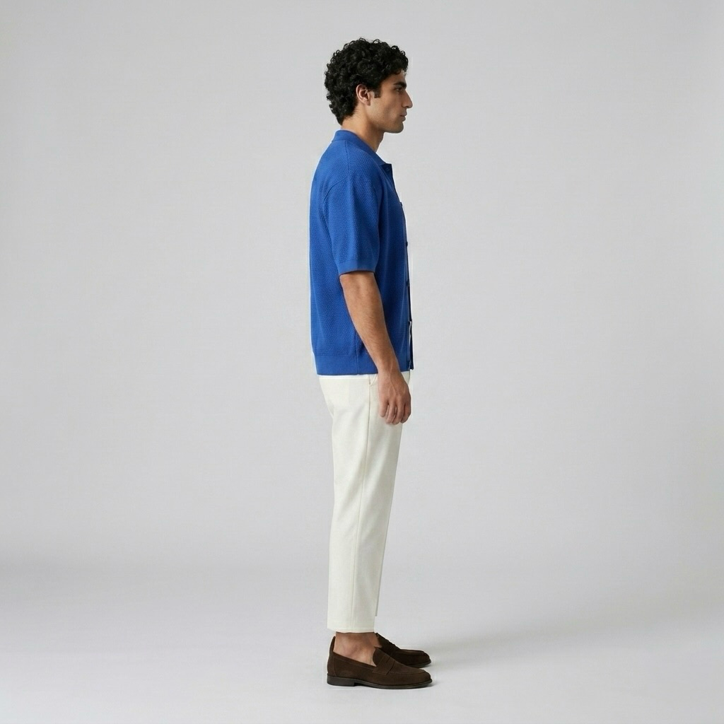 Woven-Texture Holiday Shirt