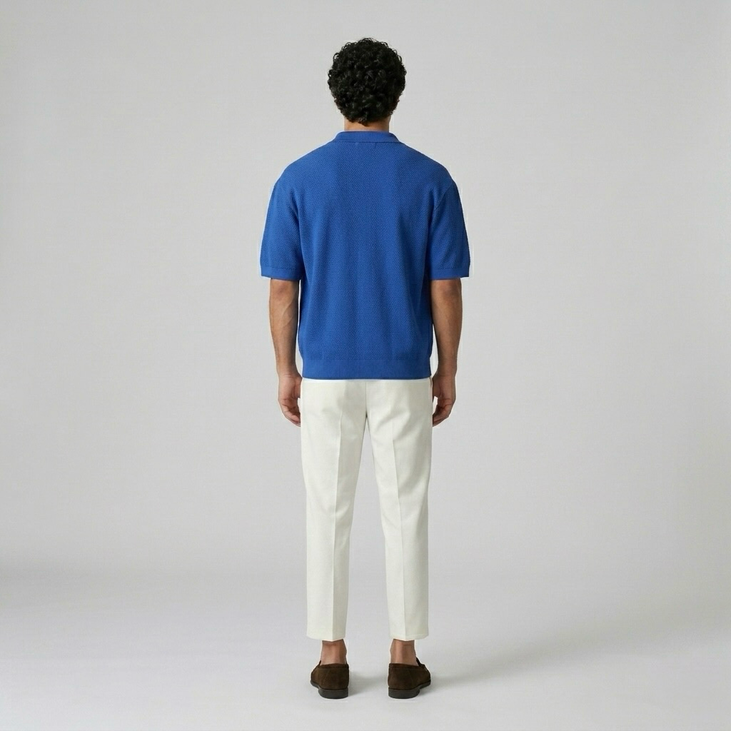 Woven-Texture Holiday Shirt
