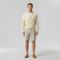 Wrap-Front Lightweight Knit