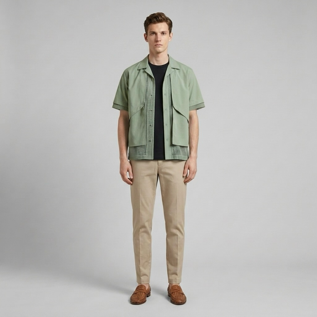 Panelled Utility Shirt
