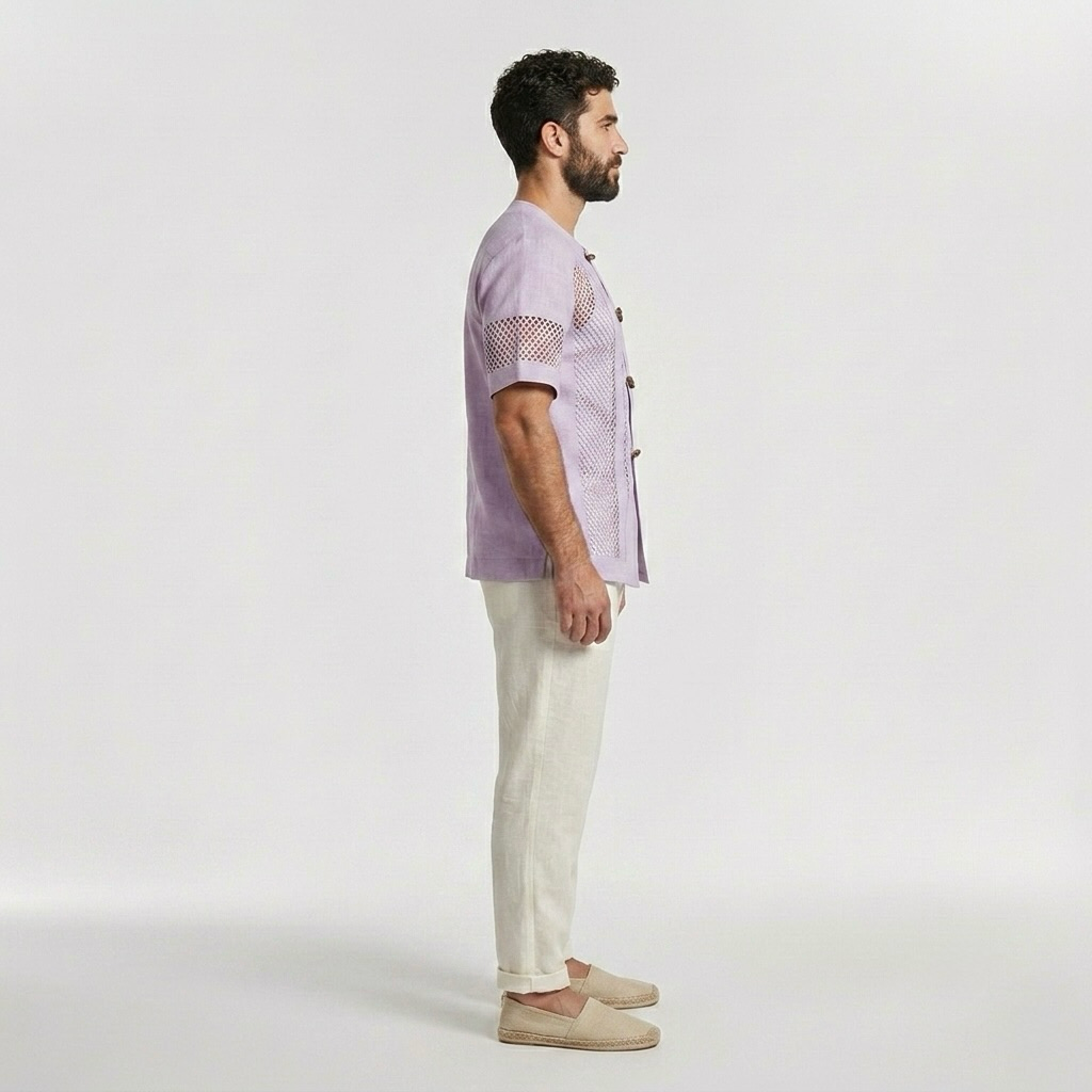 Mesh-Panel Vent Shirt