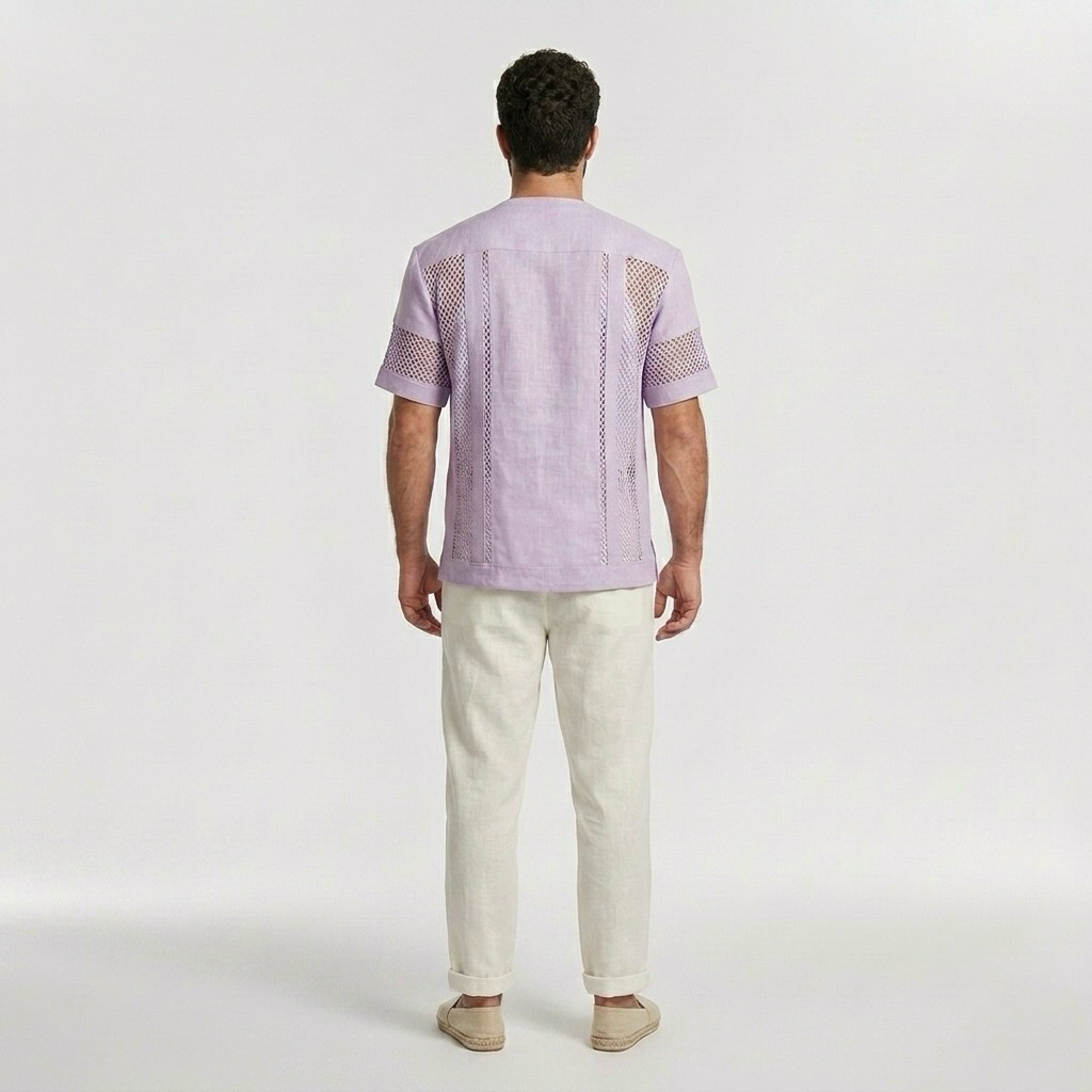 Mesh-Panel Vent Shirt