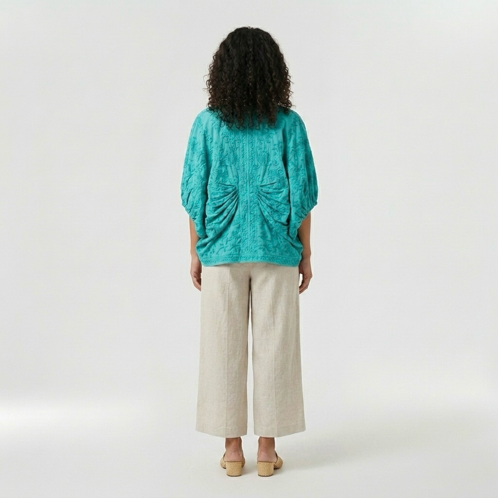 Cocoon-Sleeve Open Cover-Up