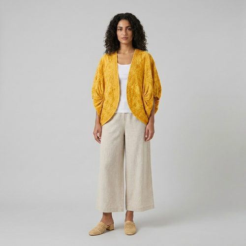 Cocoon-Sleeve Open Cover-Up