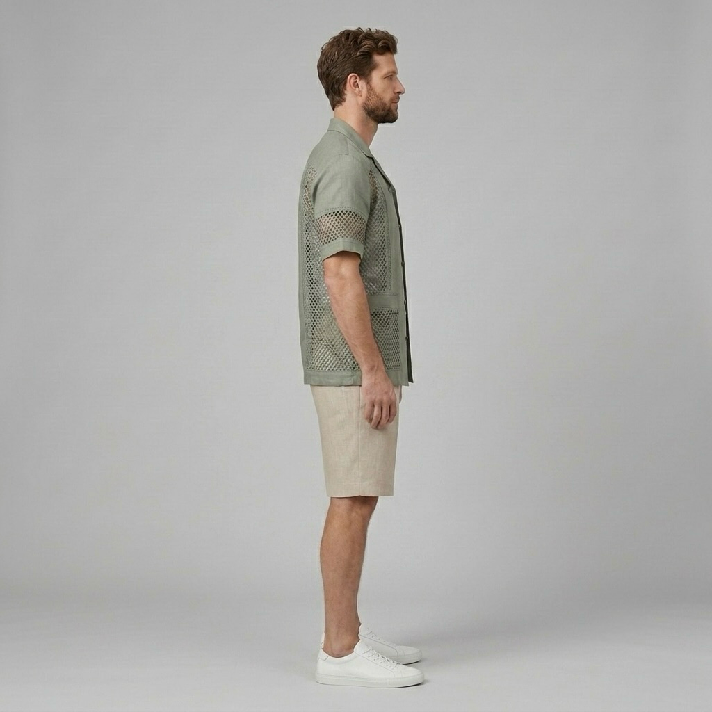 Vented Mesh Camp Shirt