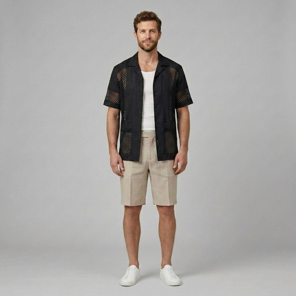 Vented Mesh Camp Shirt