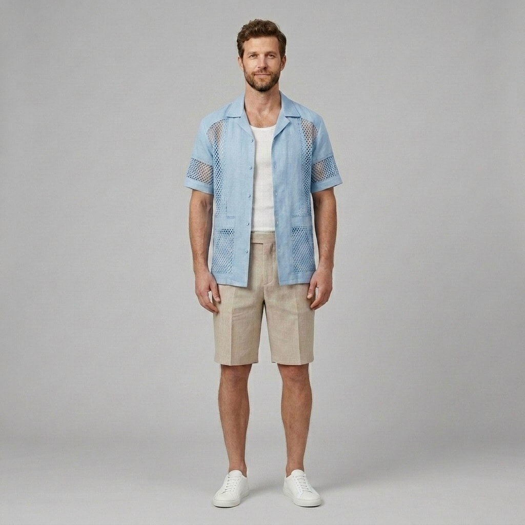 Vented Mesh Camp Shirt