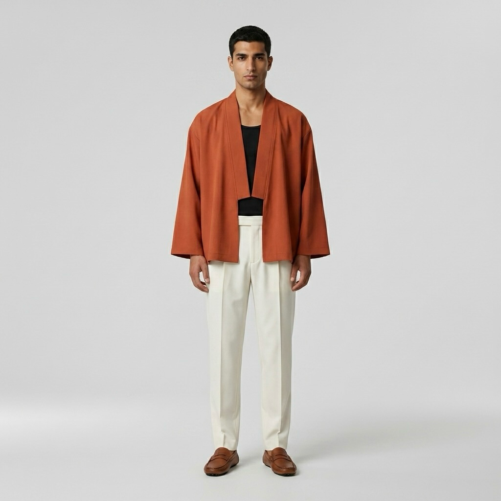 Clean-Line Kimono Layer