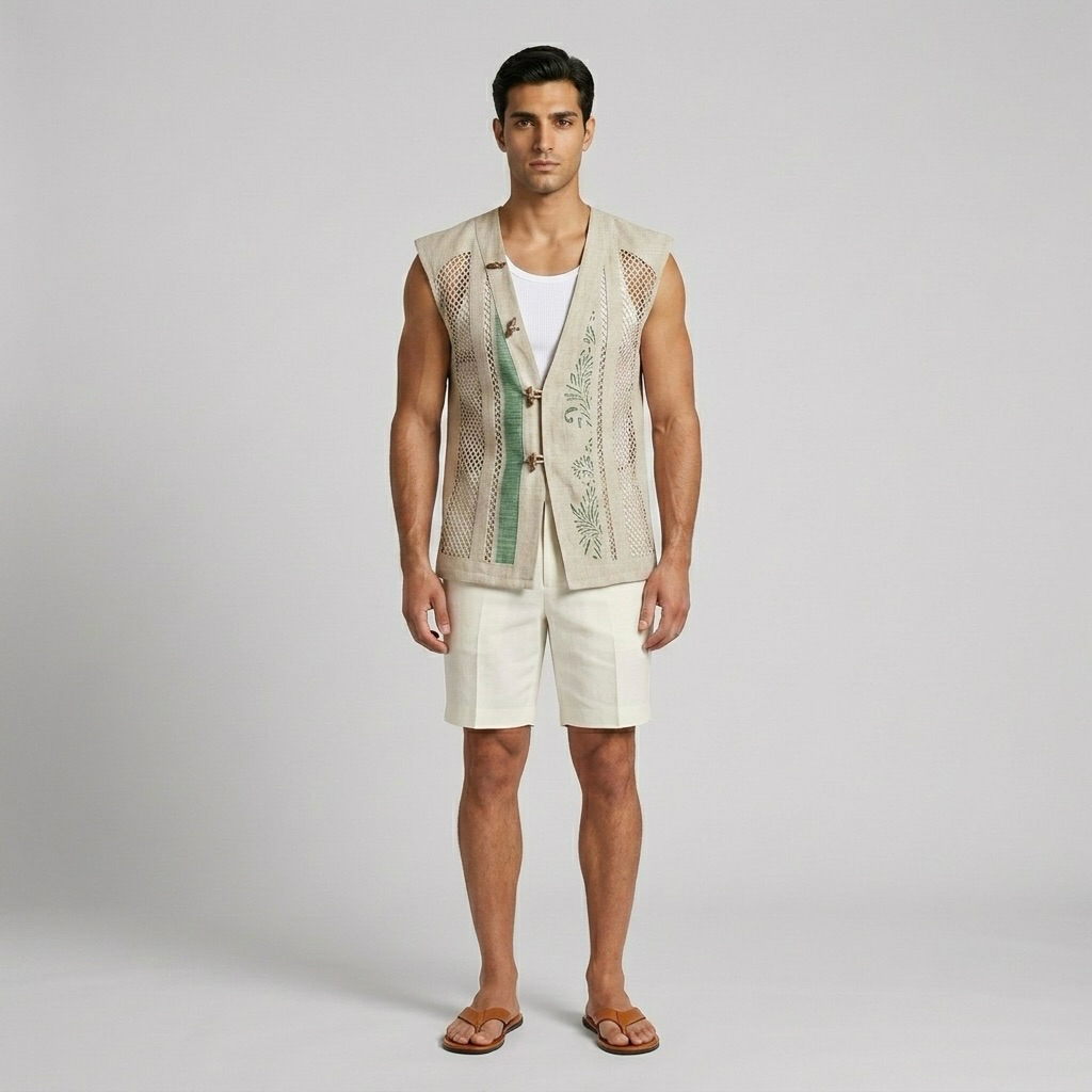 Open-Mesh Layering Gilet