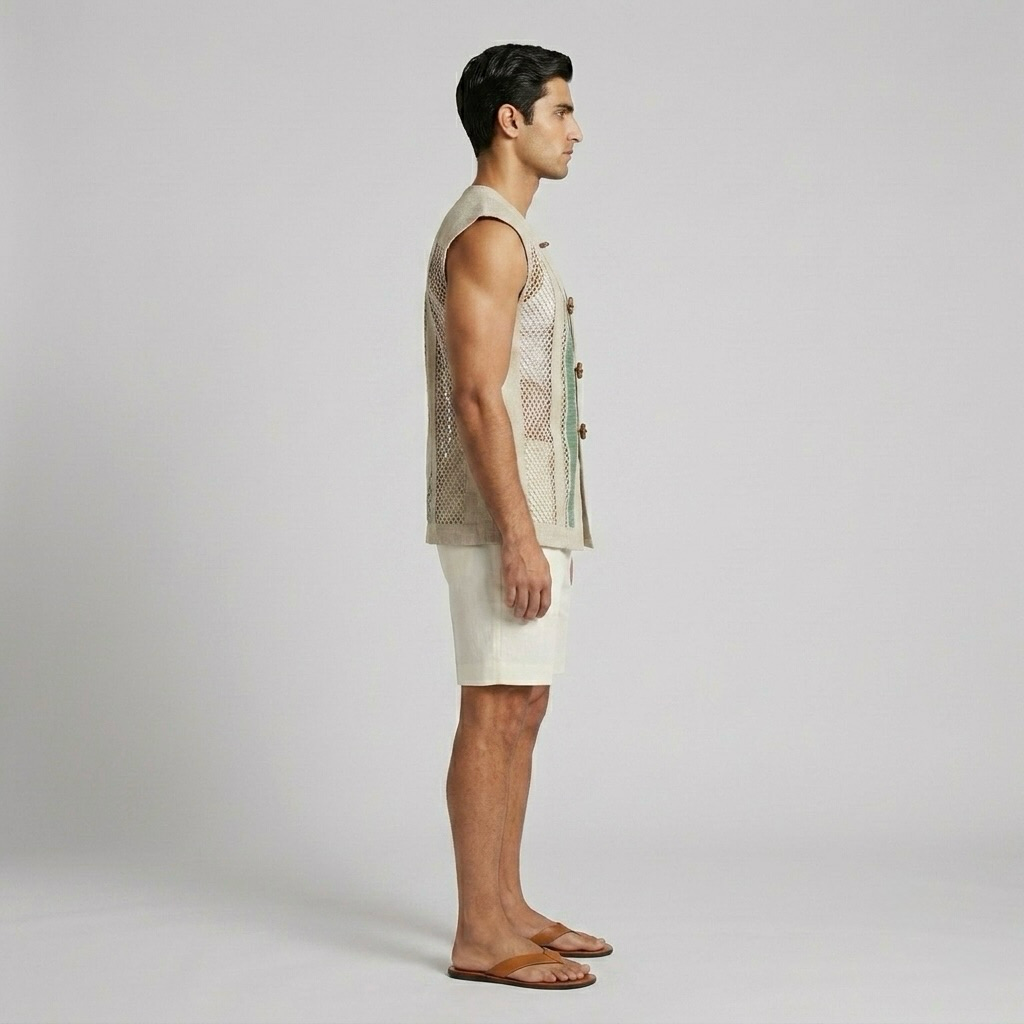 Open-Mesh Layering Gilet