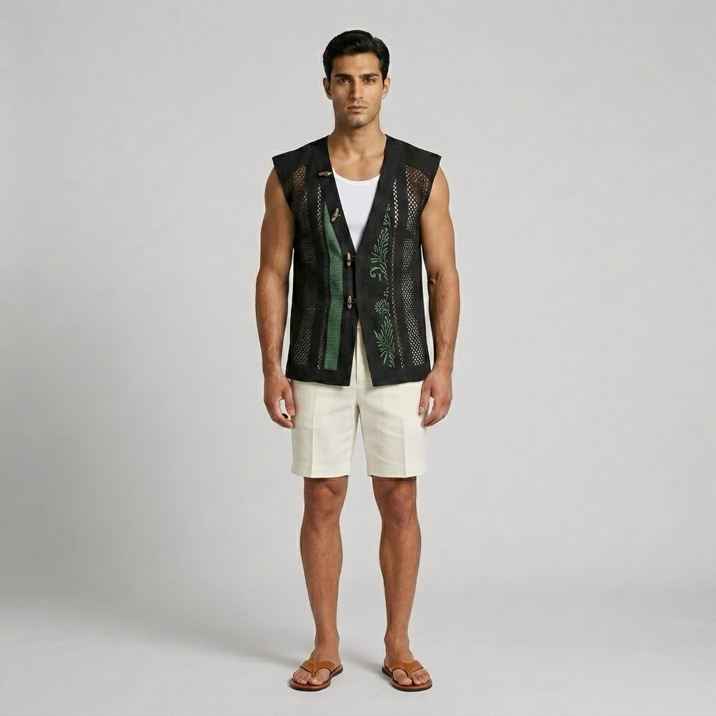 Open-Mesh Layering Gilet