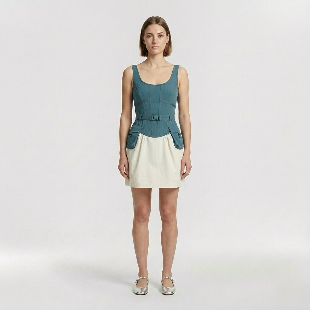 Pocket Fit & Flare Mini Dress