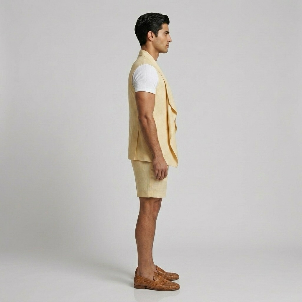 Draped-Front Statement Gilet