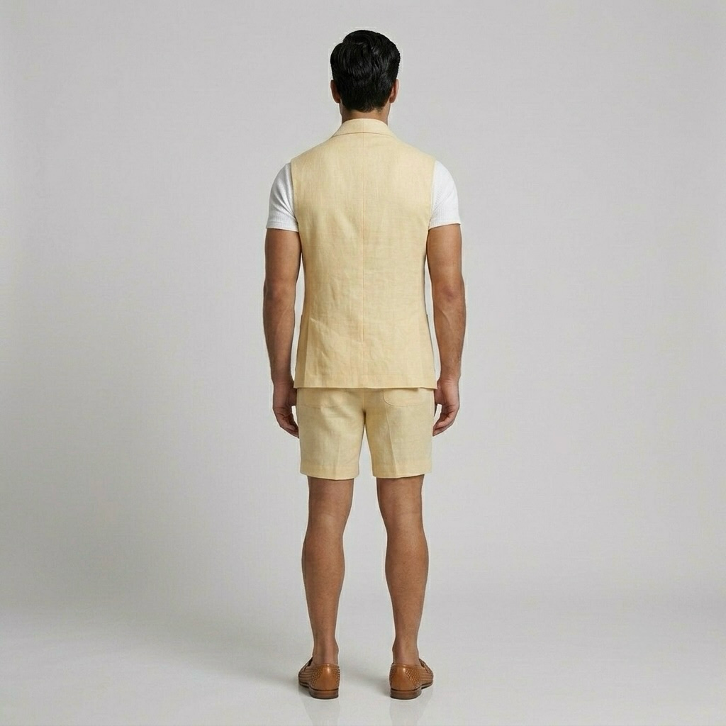 Draped-Front Statement Gilet