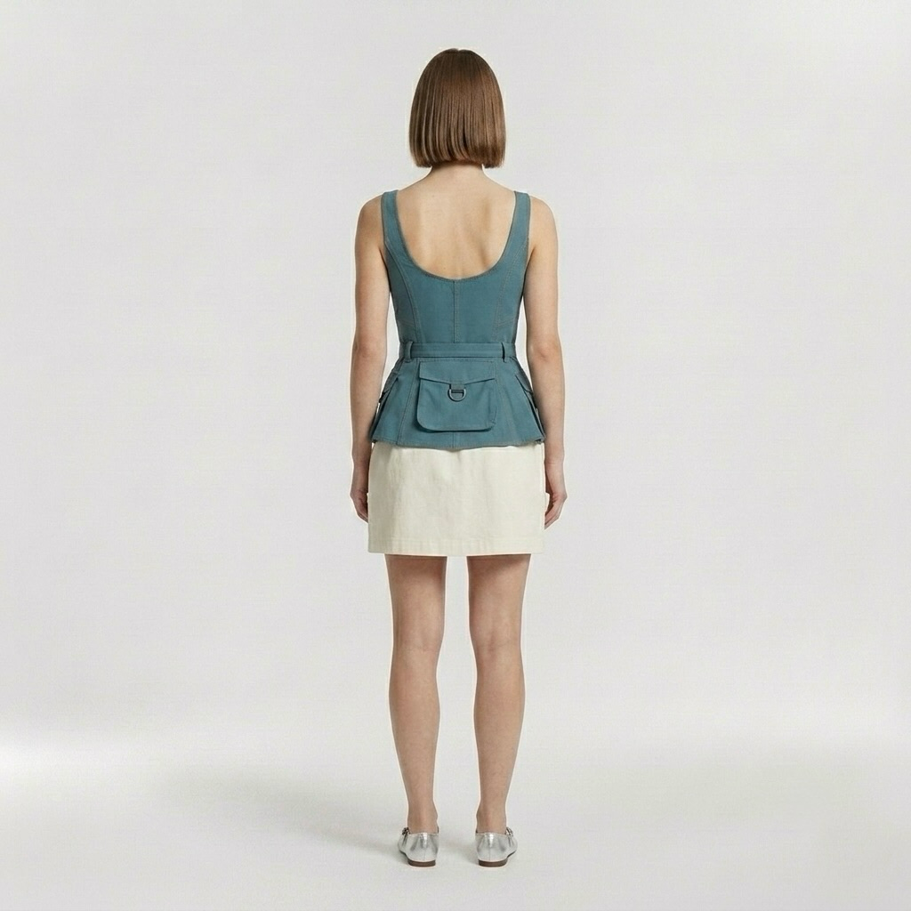 Pocket Fit & Flare Mini Dress