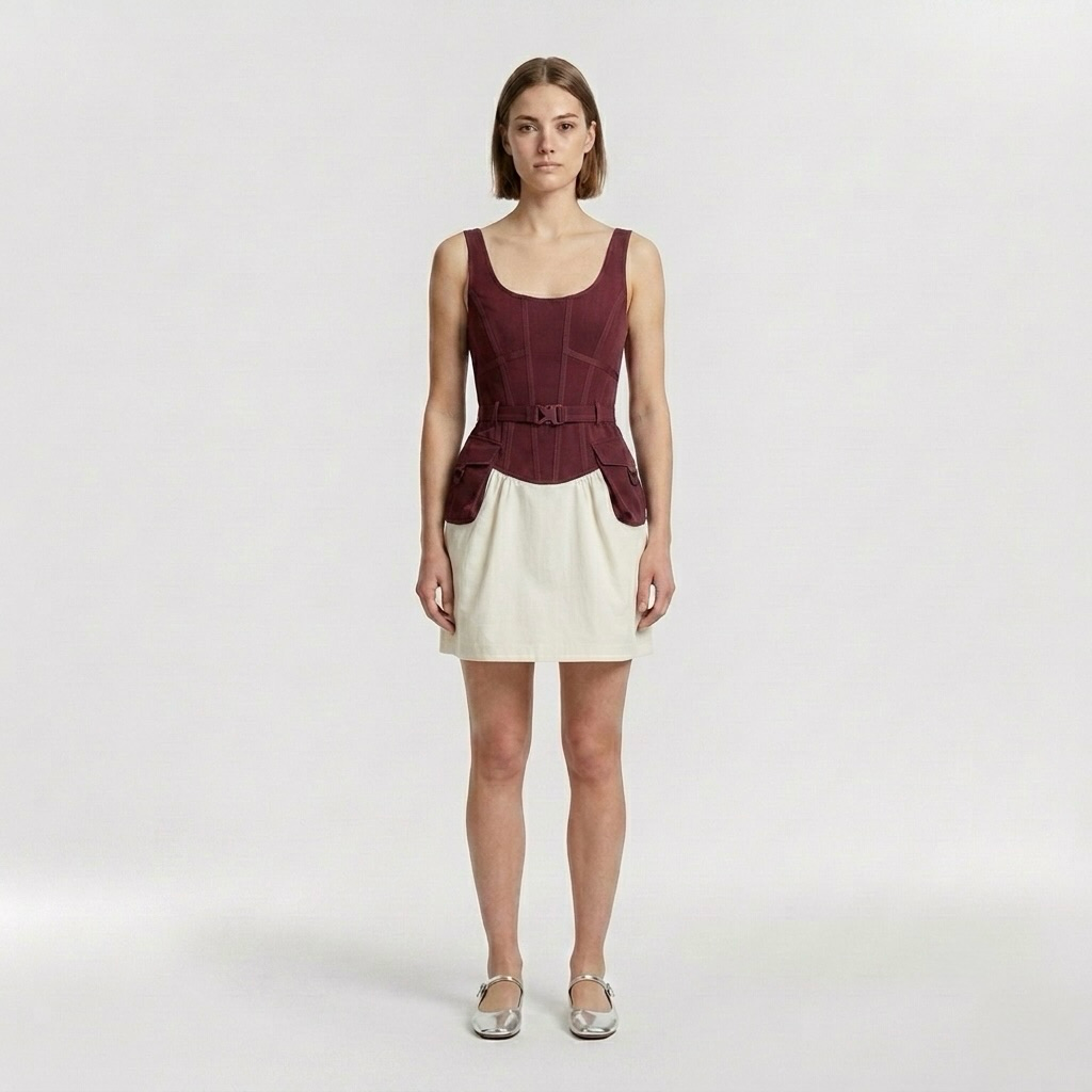 Pocket Fit & Flare Mini Dress