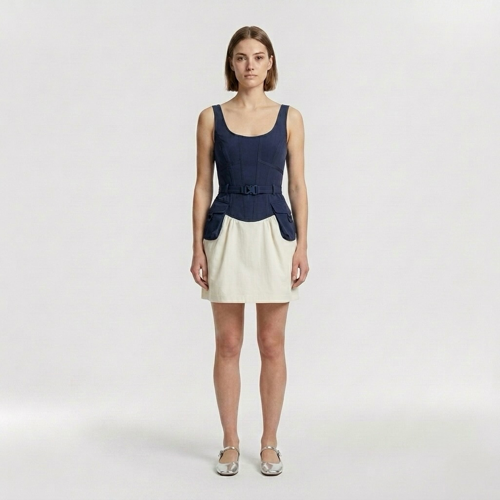 Pocket Fit & Flare Mini Dress